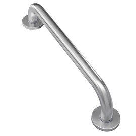 AmazerBath Shower Grab Bars for Seniors Anti Slip, Bath Safety Grab Bar for Needy, Stainless Steel Bathroom Safety Grab Bars, Thickened Bar Bigger Base Holds 500LBS, 16" L x 1" D, Brushed Nickel