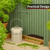 Premier Housewares 510020 Compost Bin with Handle - Cream H20