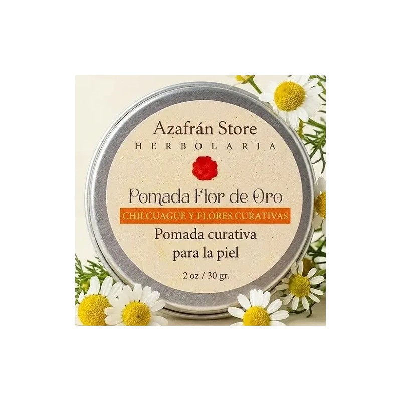 Pomada Curativa Y Bálsamo Labial Flor De Oro