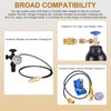 GRYVOZE Argon Adapter G5/8 Male to CGA580 Male, Nitrogen Adapter