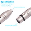 HUALEU 2Pack XLR Female to RCA Female Adapter Converter, Gender