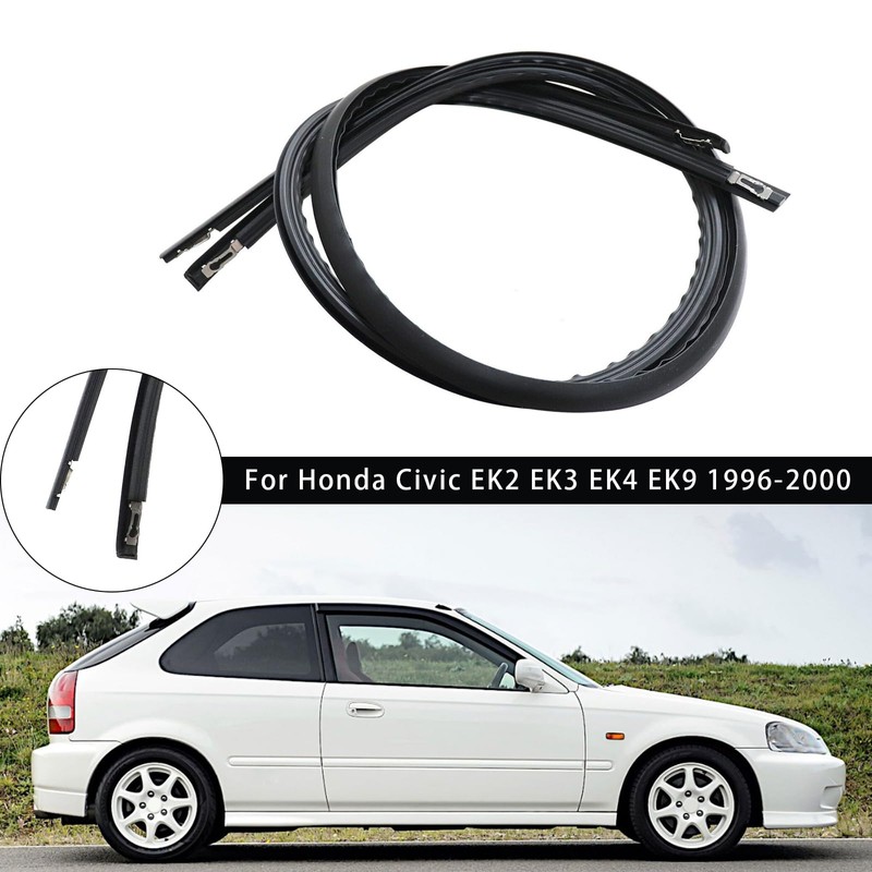 Topteng 2pcs L+R Door Roof Side Molding passend für Honda