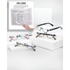 EYEURL Half Frame Reading Glasses for Women-4 Pack Blue Light