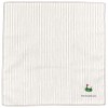 Hamamonyo Reversible Gauze Handkerchief, Striped and Golf, gray