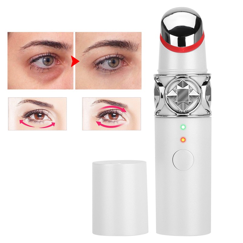 Portable Electric Heating Eyes Lip Massager Light Therapy Wrinkles Removing