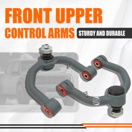 Front Upper Control Arms for 1995-2002 Toyota 4Runner, 1995-2004 Toyota Tacoma, 2-4" Lift Tubular Suspension Control Arm, Replacement OEM Factory Suspension Arms, Wrinkle Gray