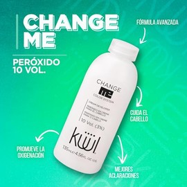 KÜÜL - Change Me Peróxido en Crema 10 Volúmenes 135 ml, para Cabello, Fórmula Avanzada para Aclaración, Cuida del Cabello, Promueve Oxigenación y Elim