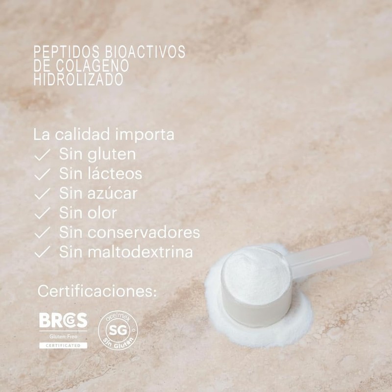 SENS - Péptidos Bioactivos de Colágeno Hidrolizado, 500g, Sin Gluten,