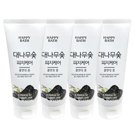 해피바스 대나무 숯 피지 클렌징폼 200ml 4개 Happy Bath Bamboo Charcoal Pore Cleansing Foam 200ml 4 pieces