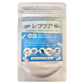 【レプケア乳酸菌】 爬虫類・両生類の腸内環境を整えるサプリメント（30g）〜乳酸菌×コオロギの力で健やかな毎日を〜