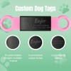 Pack de 3 Custom Slide On Silent Pet ID Tags,