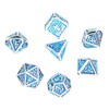 7pcs Polyhedral Dice Set Portable Exquisite Funny Metal Dice Table