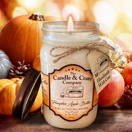 Home Decor Pumpkin Apple Butter Candle/ 16 oz Soy Wax Candle/ Fall Candle/ Autumn Candle