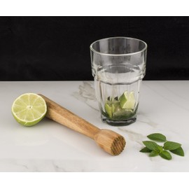 HIC Kitchen Mojito Muddler, Natural Bamboo
