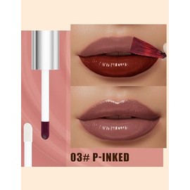 Erinde Peel - off Bálsamo Labial Hidratante, 2 en 1 Matte Peel - off Lipstick & Lip Gloss, Barra de Labios Resistente al Agua de Larga Duración, Alta Pigmentación, Taza Antiadherente, 03# P-INKED