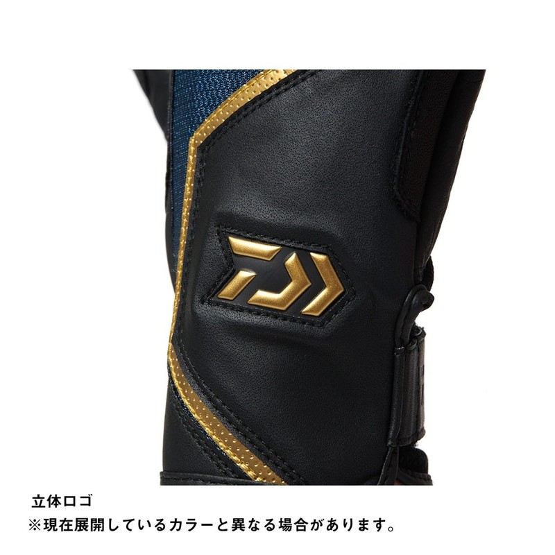 Daiwa 24DG-7324 Offshore Leather Gloves, Black, XL