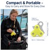 Seafard High Efficiency Scuba Diving Pulley Reel, Aluminum Alloy Pulley