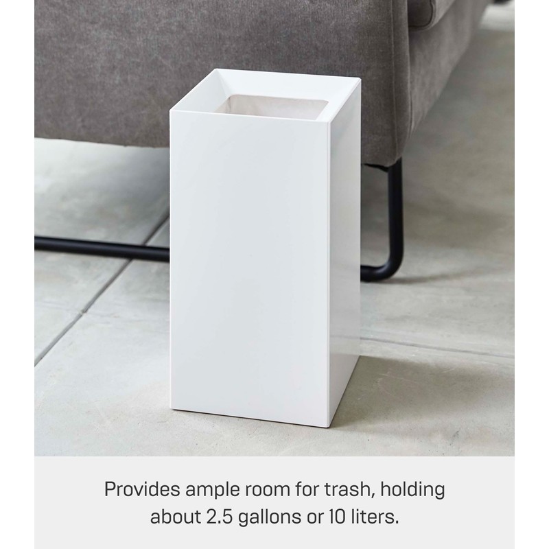 YAMAZAKI Home Tower Trash Can - Modern Garbage Waste Basket