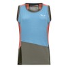 Salewa PUEZ Sporty Dry W Tank, 2XL, Morning Blue/Multi