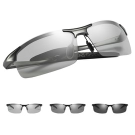 Topyond Polarised Car Sunglasses, Portable, Lightweight Day/Night Sunglasses, High Clear Cycling Sunglasses with UV Protection for Men, Defult.