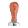 51mm Stainless Steel Coffee Tamper Wooden Handle Coffee Powder Hammer