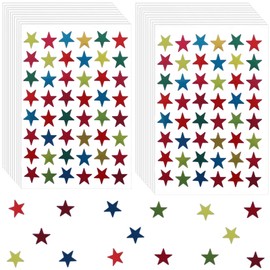 960 Pcs Gold Star Stickers 0.6" Rainbow Star Stickers for Kids Reward Ideal for Behavior Chart Classroom Teacher Supplies, DIY, Home （20 Sheets）