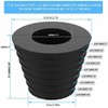 Zodazoqa Umbrella Cone Wedge Parasol Base Stand 1.5 Inch/ 38