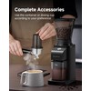Anti-Static Espresso Grinder with Self-Cleaning Burr, 48 Precise Settings, Coffee