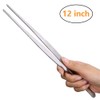 12 Inch Kitchen Tweezers with 8 Inch Plating Tweezers Stainless