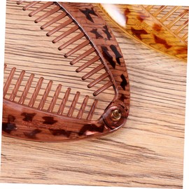 WOONEKY 2pcs Resin Hairpins Cowhells Hairpins Strong Resistance Hair Clips for Styling Leopard Spot Easy to Use