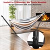 GOLDNITE Hammock with Stand for Outside,Easy Assembly Free Standing Hammock,