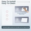 Smart Switch Need Neutral Wire Glass Panel,2.4GHz Wi-Fi Light Switch