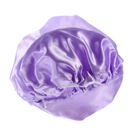 Ipetboom Shower Cap for Women Large Size Satin Lined Reusable Comfortable for Long Hair Sleep Cap Hair Bonnet