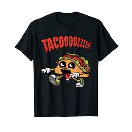 Funny Taco Zombie Cartoon Character For Boys, Girls and Kids T-Shirt