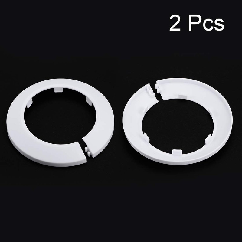 sourcing map 75 mm Pipe Cover Decoration PP Radiator Rosette