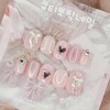 Lovely Heart Handmade Nail Tips - Oval L / 러블리