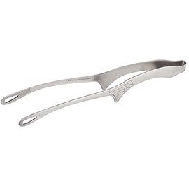 Senbudo Stainless Steel Rotisserie Tongs with Foot, Large