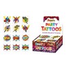 Playwrite Superhero Tattoos Party Bag Fillers, 36 supplied