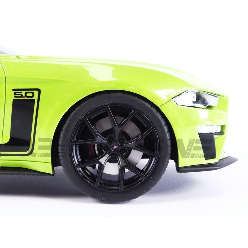 2020 Mustang R-Spec RHD Grabber Lime in 1:18 Scale by