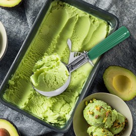 Agatige Ice Cream Scoop with Trigger Release, 6.5cm Stainless Steel Cookie Scoop Melon Baller for Ice Cream Toppings Meatballs Mashed Potatoes Muffins