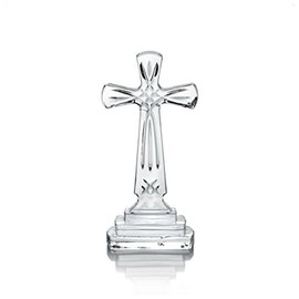 Mikasa Celebrations Rejoice Glass Crystal Cross, 9-Inch, 2.56" x 4.13", Clear