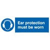 Viking Signs MP263-L15-V "Ear Protection Must Be Worn" Sign, Vinyl,