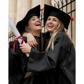 POWWA Graduation Gifts for Her, Graduation Gifts Necklace Presents for Her Women Best Friends Sister Daughter Classmate 2025 Card Decorations