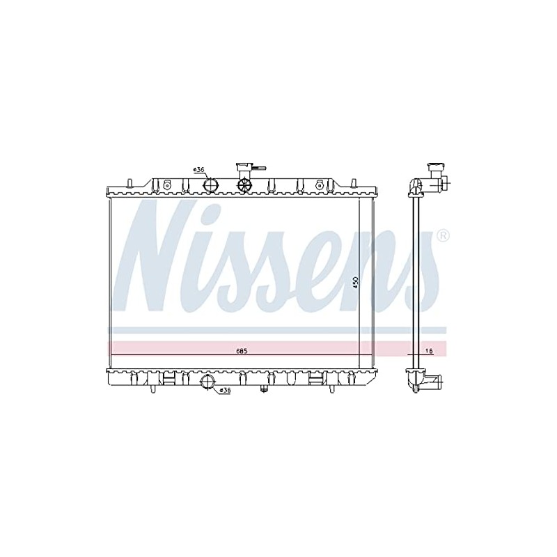 Nissens Radiator - 67365