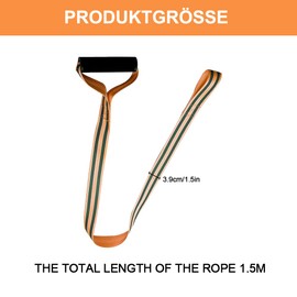 Pack of 4 Deer Drag 150 cm Robust Non-Slip Pull Rope Deer Tow Rope Deer Pull Harness Mountain Aid Deer Tow Rope with Comfort Handle Hunting Tow Strap Wild Mountain Aid for Outdoor Hunting