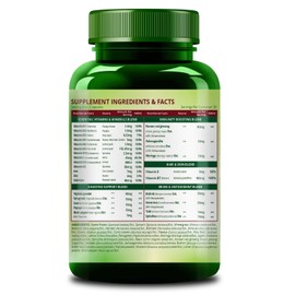 Generic Generic Whole Food Multivitamin for Women with Vitamin B1, B2, B3, B5, B6, B7, B9, B12, C, D, E, Calcium, Magnesium, Zinc | - 30 Veg Capsules