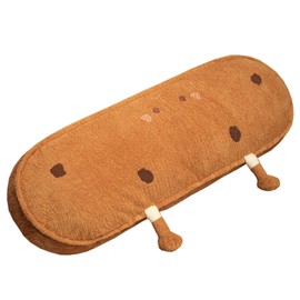Goylmc Cookie Plush Pillow - Biscuit Stuffed Plush Pillow - Food Bread Plush Long Pillow - Home Decoration Gift for Kids Boys Adults (Smile,35 inch)