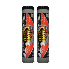 Red and Tacky Lithium Grease Superkote 2000 | NLGI 2 | EP Grease | Tube | High Temperature | Heavy Duty | Industrial | Construction | Automotive | Red Grease | 2-Pack of 14 Oz.