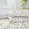 SAPHREAS Black Floral Duvet Cover Set Queen Size 3pcs Botanical