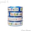 4 pack Bolsas OXO-biodegradable de Recambio compatible con Diaper Genie